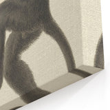 Vintage Realism Monkey Print | Zwarte Brulaap by Pieter Pietersz Barbiers