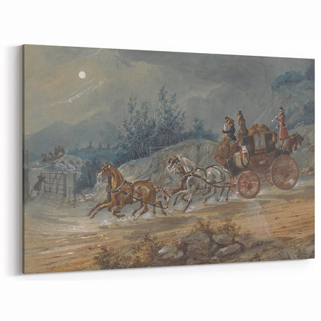 Historic Realism Art | The London Dumphries Royal Mail Coach Scene Print