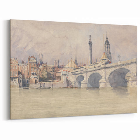 Historic Realism Art | Opening of the New London Bridge by David Cox Print