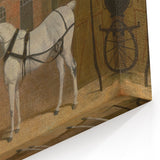 Realism Art Prints - Grey Carriage Horses by John Frederick Herring