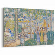 Realism Art Prints - Trees, Houses, People by Maurice Prendergast