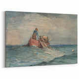 Realism Art Prints - Hauling in the Nets by Winslow Homer