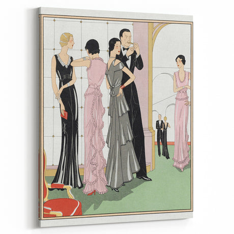 Vintage Art Deco Wall Art – 1920s Inspired Glamorous Party Scene Print