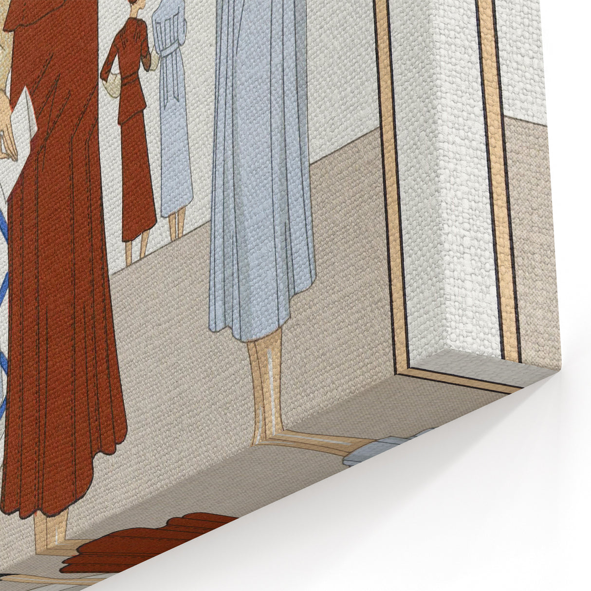 Vintage Art Deco Wall Art – 1920s Fashion Illustration with Stylish Flair