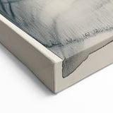 Moody Abstract Minimalist Art - Black and Gray Brushstroke Wall Decor