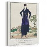 Chic Art Deco Wall Art - Le Paysage Romantique Fashion Illustration