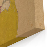 Soft Art Deco Wall Art - Portrait of Sleeping Infant in Golden Blanket