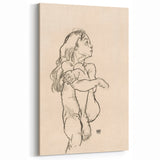 Minimalist Art Deco Wall Art - Expressive Female Figure Sketch Print