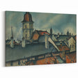 View of Košice Realism Art Print - Classical Realism Canvas Wall Decor