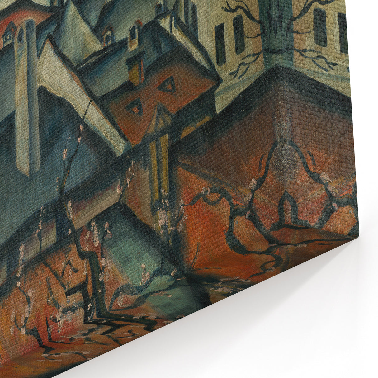 View of Košice Realism Art Print - Classical Realism Canvas Wall Decor