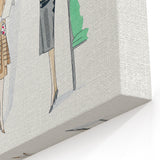 Elegant Art Deco Wall Art - Trio of Fashionable Women in 1920s Attire