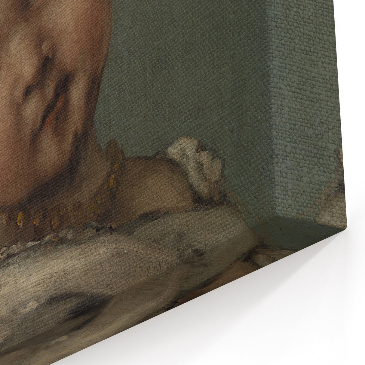 Head of Baby (Tête d'enfant) Realism Art Print - Courbet Classic Portrait