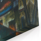 In the Suburbs Realism Art Print - Konštantín Bauer Urban Landscape Scene