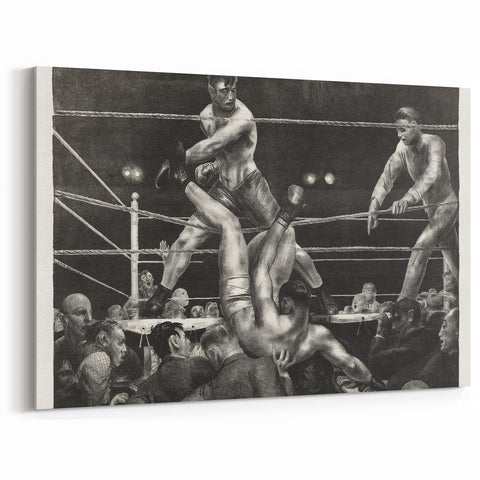 Dempsey and Firpo Realism Art Print - George Bellows Boxing Illustration