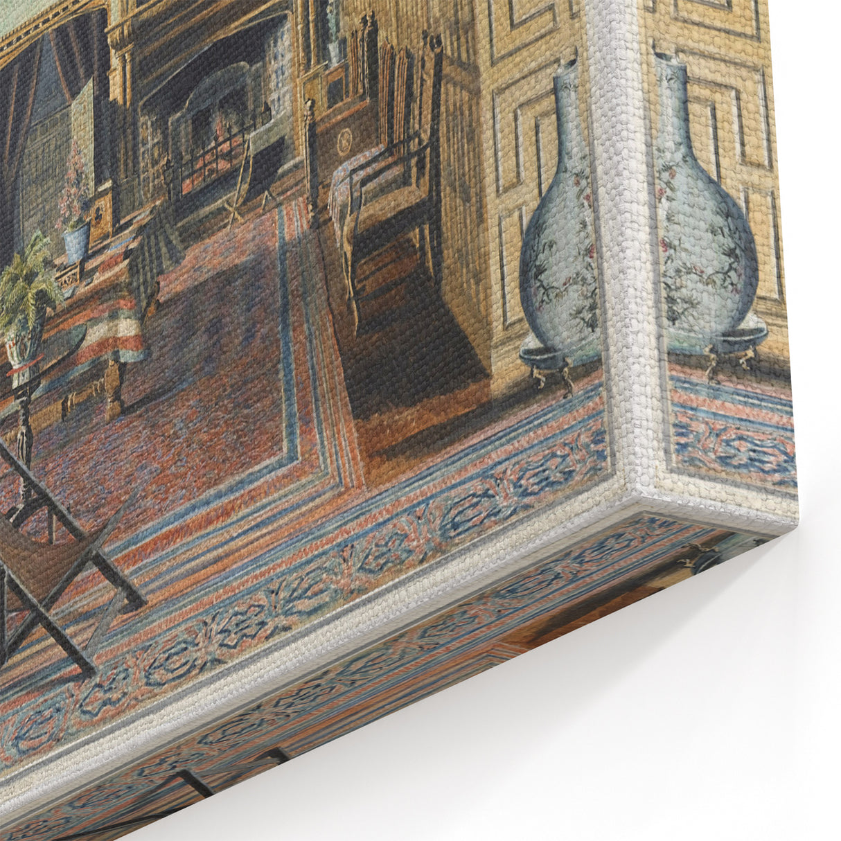 The Interior of Hall Place Realism Art Print - Henry Robertson Historic Scene