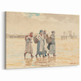 Four Fishwives on the Beach Realism Art Print - Winslow Homer Coastal Scene