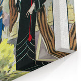 Chic Art Deco Street Scene Wall Art – Vintage 1920s Fashion Illustration