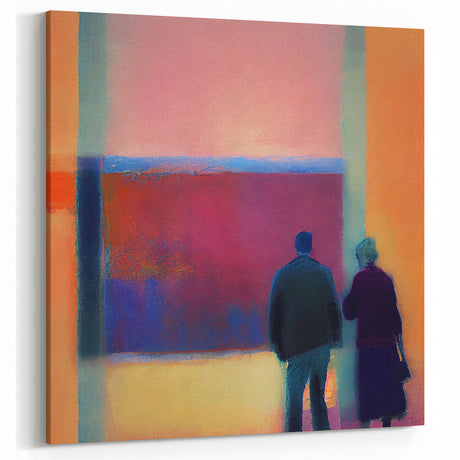Modern Figurative Abstract Art - Vibrant Colors on Canvas Wall Decor