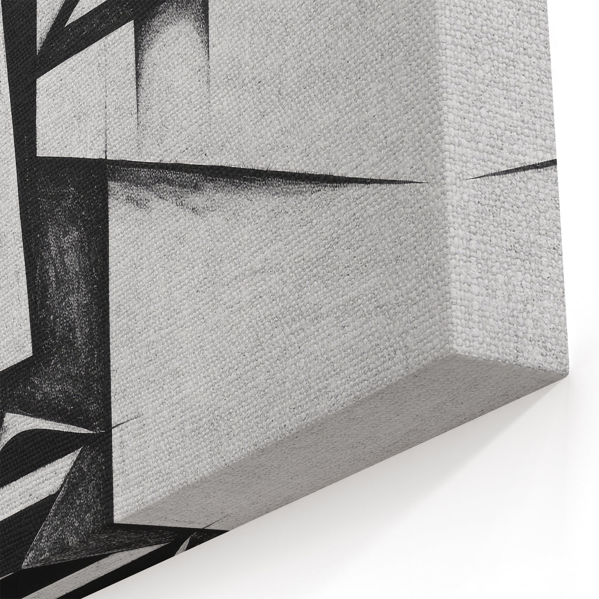 Modern Monochrome Face Art - Black and White Abstract Figurative Design