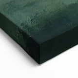 Abstract Green Landscape in Misty Hues - Serene Nature Wall Art Canvas