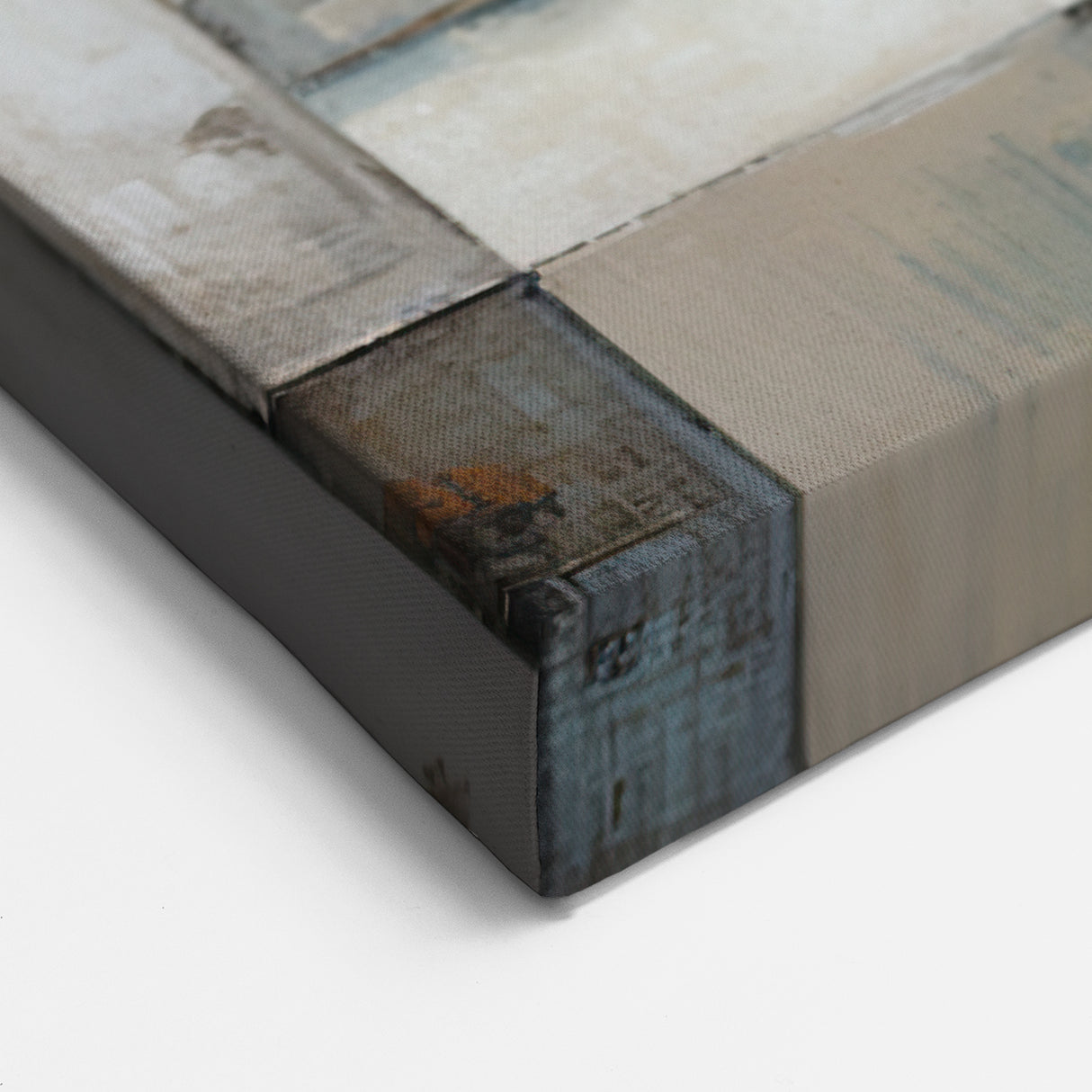 Abstract Architecture Wall Art – Mediterranean Cityscape Canvas Print