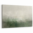Soft Abstract Landscape in Green and Gray - Minimalist Nature Wall Art