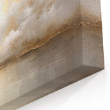 Golden Sunset Landscape Abstract - Tranquil Clouds on Canvas Art
