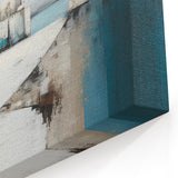 Modern Coastal Architecture Art – Abstract Seaside Canvas Wall Print