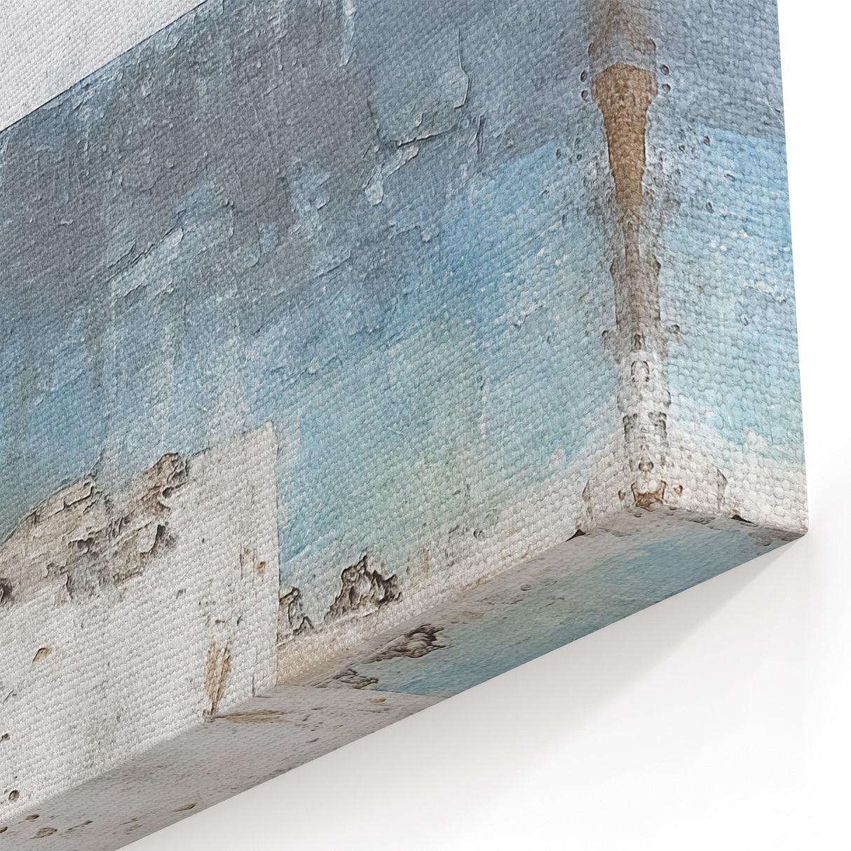 Rustic Coastal Architecture Art – Minimalist Seaside Canvas Print