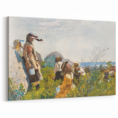 Berry Pickers Realism Art Print - Winslow Homer 1873 Classical Realism Canvas
