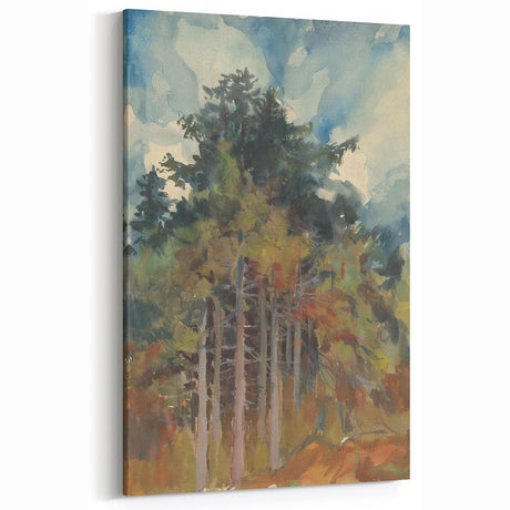 Autumn Forest Realism Art Print - Zolo Palugyay Nature-Inspired Canvas Art