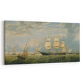 Golden State Ship Realism Art Print - Fitz Henry Lane Nautical Canvas Art