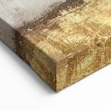 Golden Trees Landscape - Elegant Abstract Nature Canvas Wall Art
