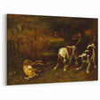 Hunting Dogs Realism Art Print - Gustave Courbet Classical Canvas Decor