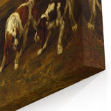Hunting Dogs Realism Art Print - Gustave Courbet Classical Canvas Decor