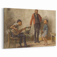 The Dancing Lesson Realism Art Print - Thomas Eakins Classic Canvas Decor