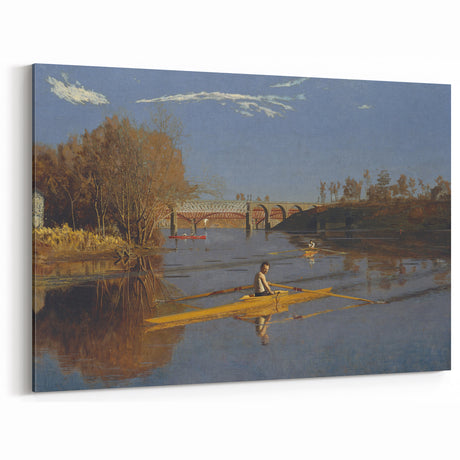 Champion Single Sculls Art Print - Thomas Eakins Rowing Canvas Decor