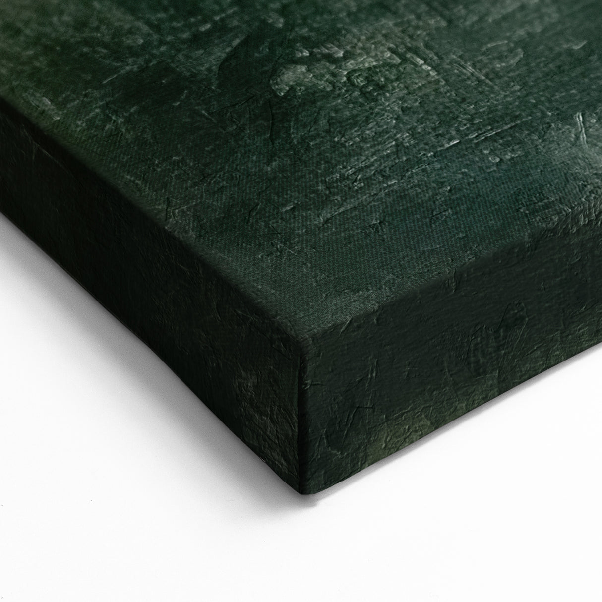 Soft Misty Landscape - Minimalist Green and Gray Abstract Canvas Art