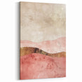 Desert Serenity - Minimalist Abstract Pink and Beige Landscape Canvas
