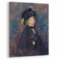 Head of Girl with Feathered Turban Art Print - William Glackens Portrait