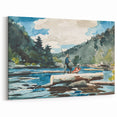Hudson River Logging Art Print - Winslow Homer Realism Landscape Decor