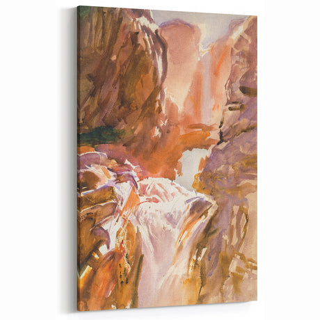Mountain Torrent Art Print - John Singer Sargent Realism Landscape Decor