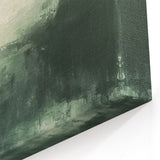 Modern Landscape Abstract - Deep Green Misty Landscape Wall Art