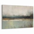 Modern Landscape Abstract - Serene Misty Lake Wall Art