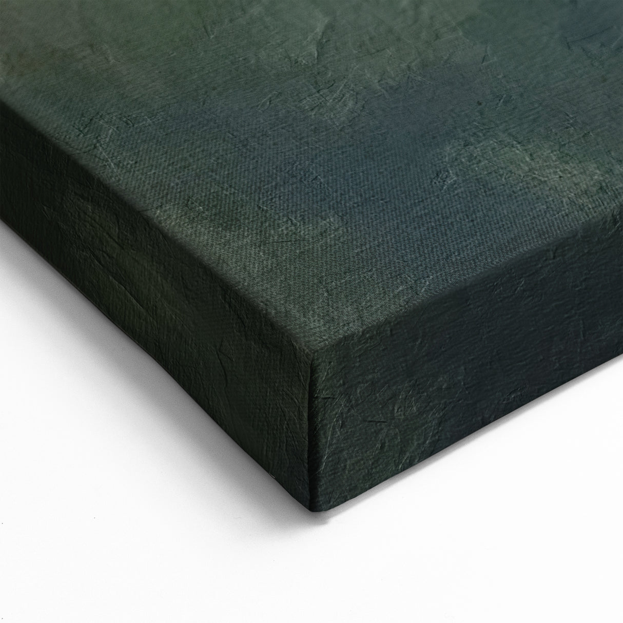 Abstract Landscape Art - Misty Green & Gray Horizon Canvas Decor