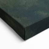 Abstract Landscape Art - Misty Green & Gray Horizon Canvas Decor