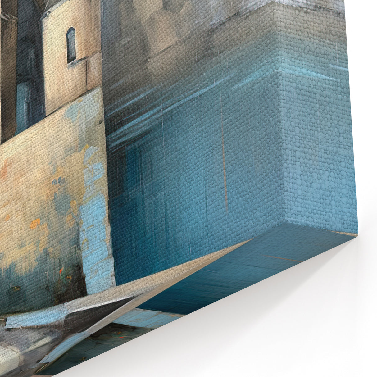 Medieval Fortress Architecture Art - Abstract Castle Canvas Print