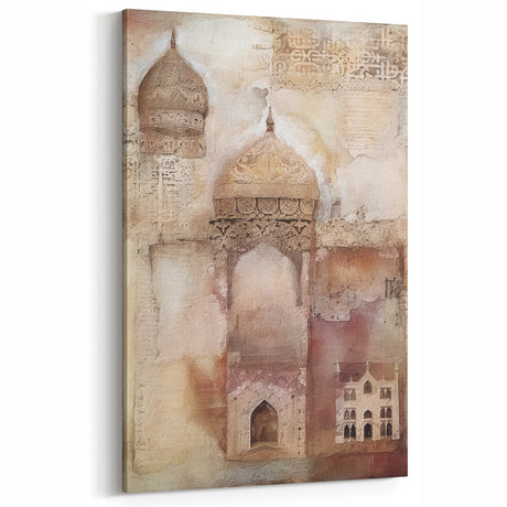 Ornate Architecture Art - Vintage Domes and Arches Canvas Print