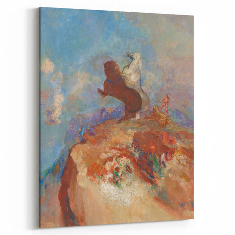 Dreamy Mythological Art - Apollo and Horses Print by Odilon Redon