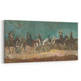 Exotic Riders - Dynamic Modern Art Print of Horsemen by Cyprián Majerník